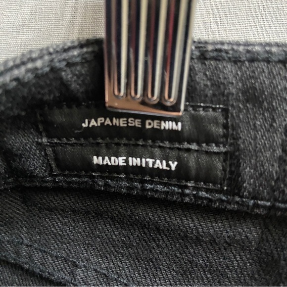 R13 Alison Cropped Made In Italy Japanese Dark Denim Jeans Sz 25 - Picture 5 of 15